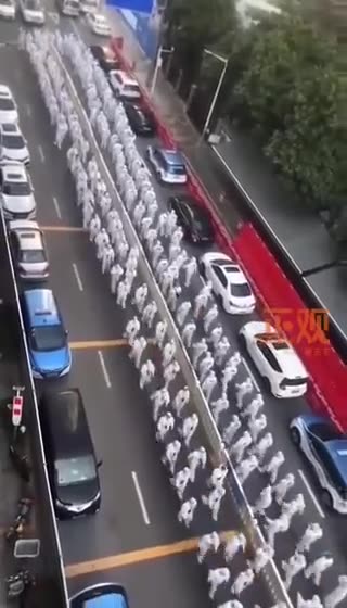 The Chinese made this clip to promote their Covid totalitarianism.