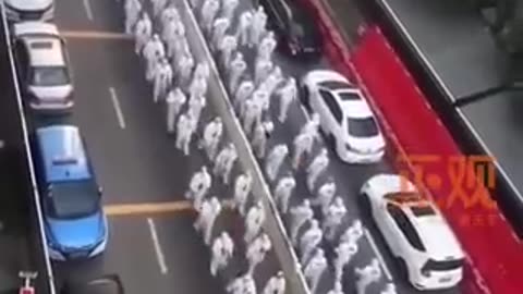 The Chinese made this clip to promote their Covid totalitarianism.