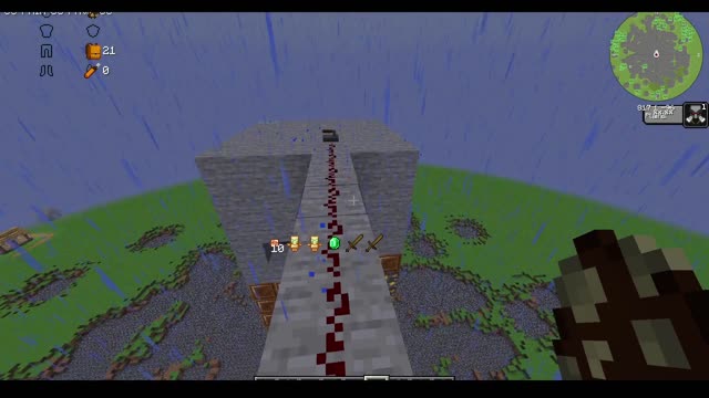 Survived a TNT Rain #minecraft #minecraftmeme #memes #meme #games #battle