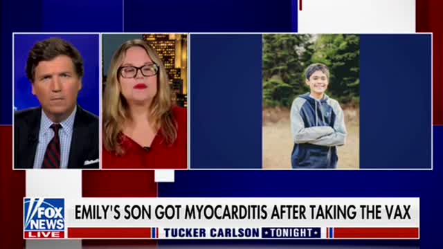 Tucker Carlson: 14 Year Old Boy Develops Myocarditis After Taking The Covid Vaccine!