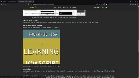 JavaScript If Else If Statement