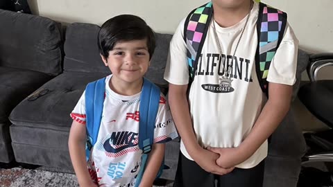 My boys first day of school