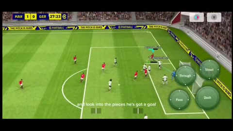 Manchester United VS Germany Pes (Efootball) Games playing Video
