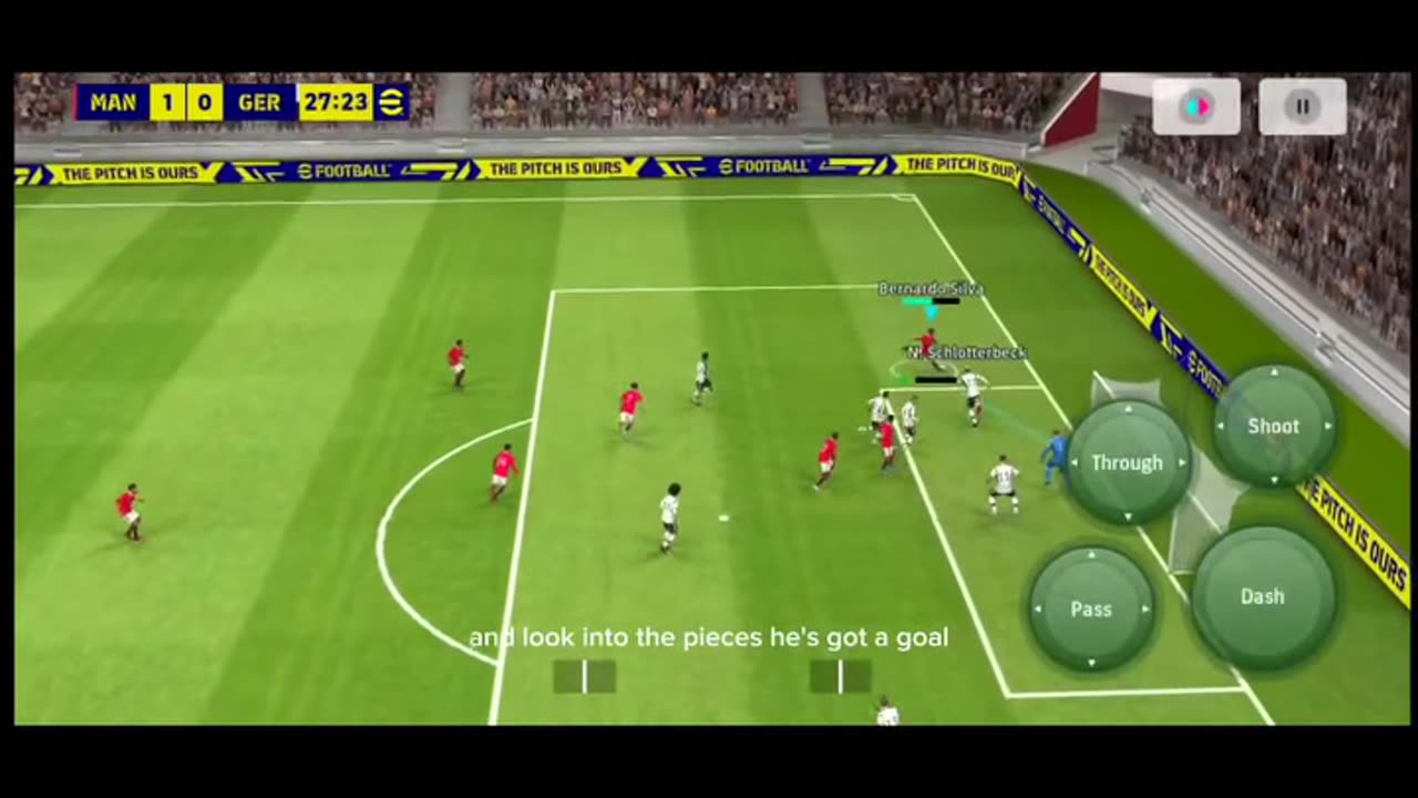 Manchester United VS Germany Pes (Efootball) Games playing Video