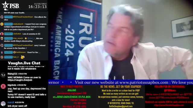 PATRIOTski's Tavern November 16, 2022, Show:
