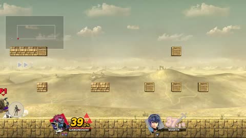 Ganondorf Vs Marth on Mushroomy Kingdom (Super Smash Bros Ultimate)