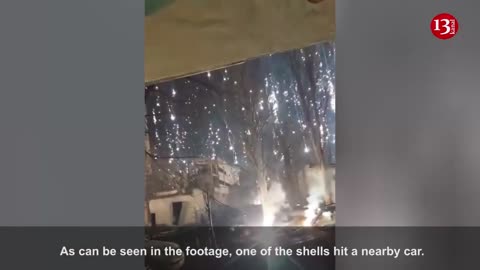 Russian army bombarded Ugledar city with incendiary shells once again