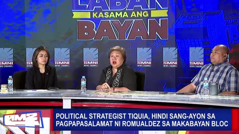 Political strategist Tiquia, hindi sang-ayon sa pagpapasalamat ni Romualdez sa Makabayan Bloc