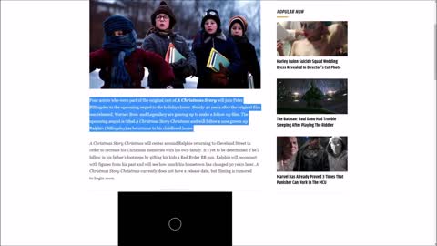 Episode 27 Entertainment News A Christmas Story 2 is a Go