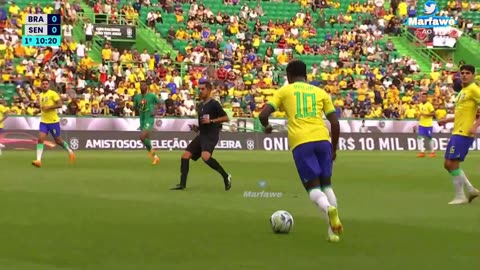 Brazil Vs Senegal, First Goal for Brazil by Lucas Paqueta 11'