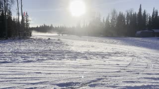 Cessna 170b Alaska Winter Takeoff