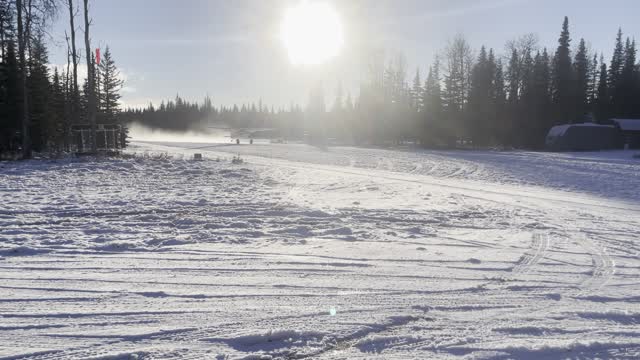 Cessna 170b Alaska Winter Takeoff