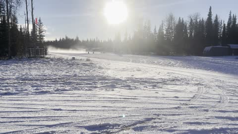 Cessna 170b Alaska Winter Takeoff