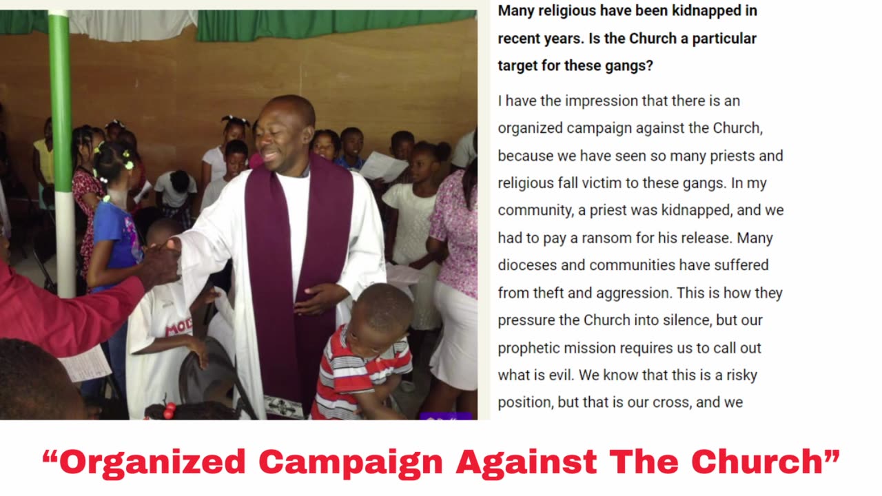 Haitian Priest Speaks Out On What It Is Like For The Faithful In Haiti