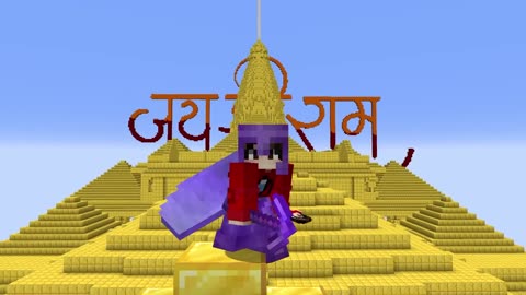 I Built Shree Ram Mandir In Minecraft Hardcore