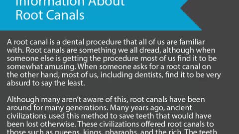 Information About Root Canals