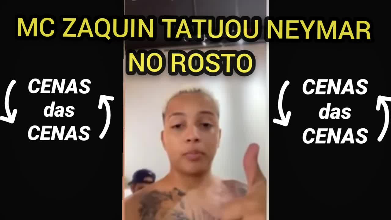 Homenagem ao Neymar Mc Zaquin Tatuou Neymar no Rosto #noticias #brasil #neymar #psg #mcs #rap #trap