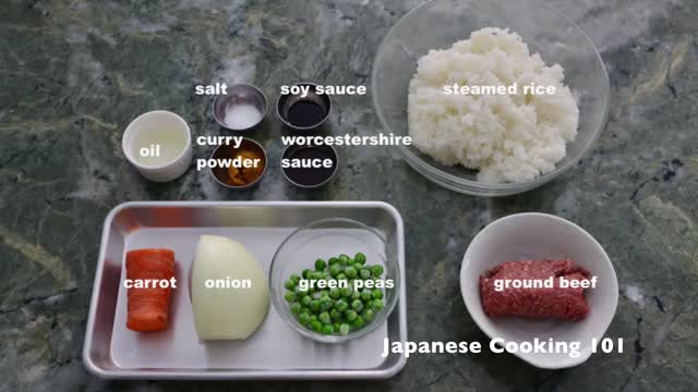 Curry Fried Rice Recipe - Japanese Cooking 101