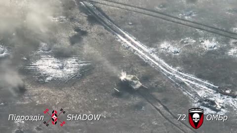 More footage of the burning of a Russian convoy by soldiers of the 72nd Brigade p2