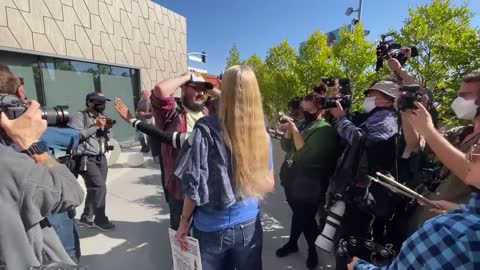Netflix Trans Protestors Breaks Sign That Says We Like Dave Chappelle