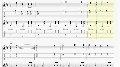 Walk Right Back Guitar Instruction Tabs