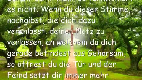 EUER GRÖSSTER SCHUTZ IST GEHORSAM ❤️ Liebesbrief von Jesus vom 24. März 2017
