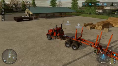 Farming Simulator 22 | Eastern North Carolina | Timelapse # 54 | Selling logs