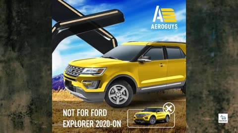 Review - Extra Durable Window Deflectors in-Channel Window Visors Rain Guards Fit for Ford Explorer