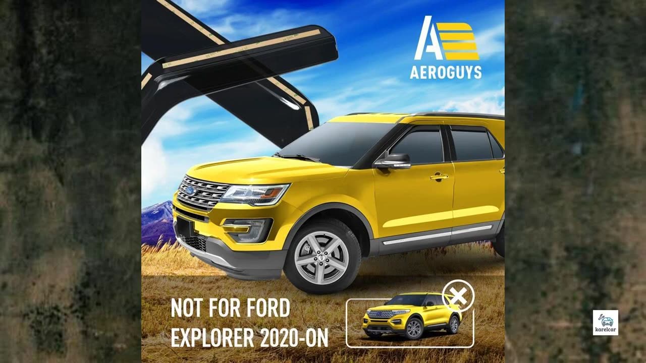Review - Extra Durable Window Deflectors in-Channel Window Visors Rain Guards Fit for Ford Explorer