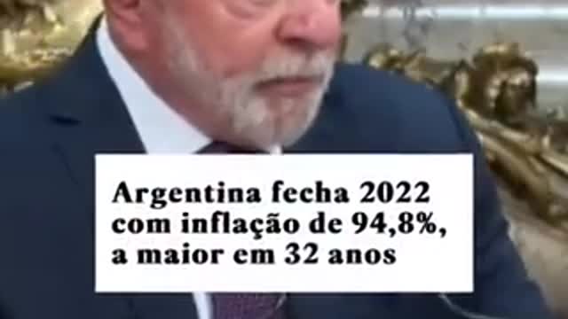 Lula elogia economia da Argentina (inflação de 94%)
