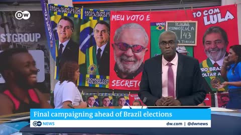 Final campaigning in Brazil's bitter presidential race | DW News
