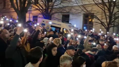 Impressive scene on Rustaveli right now in Georgia