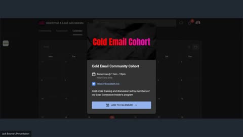 Cold Email Community Cohort