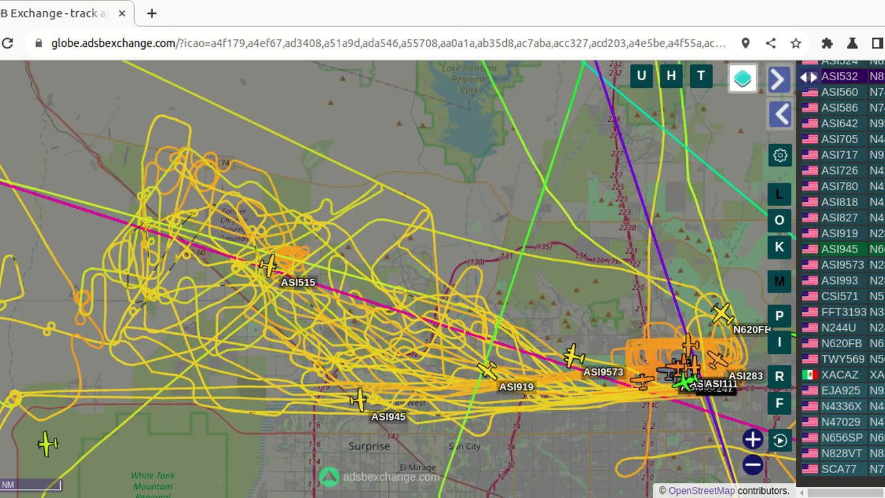 Transpac N286PA gang stalking US60 Residents - Wittmann AZ - Jan 5th 2024