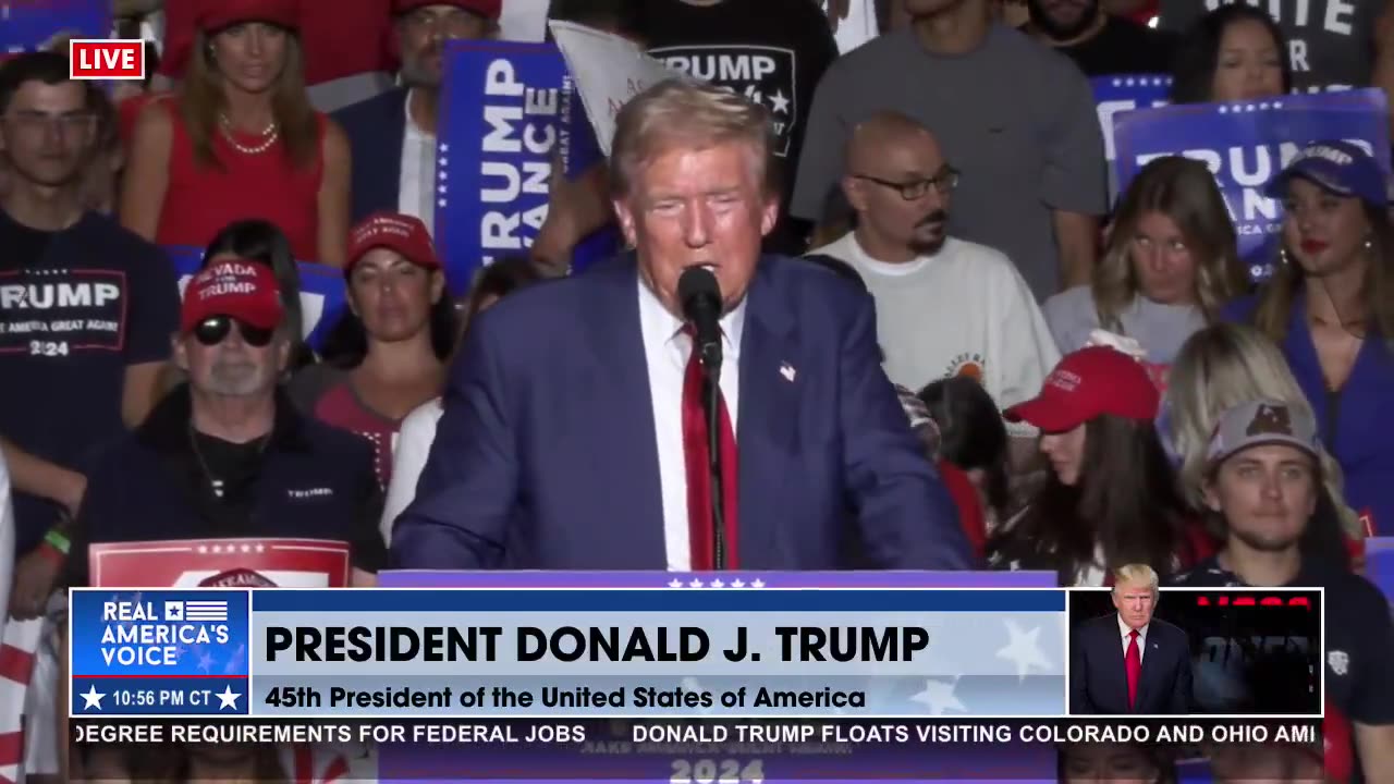 TRUMP SAYS NO TAX ON TIPS