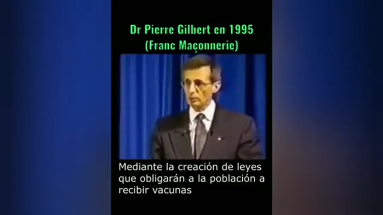 Pierre Gilbert en 1995. Advirtió de una próxima inoculación obligatoria