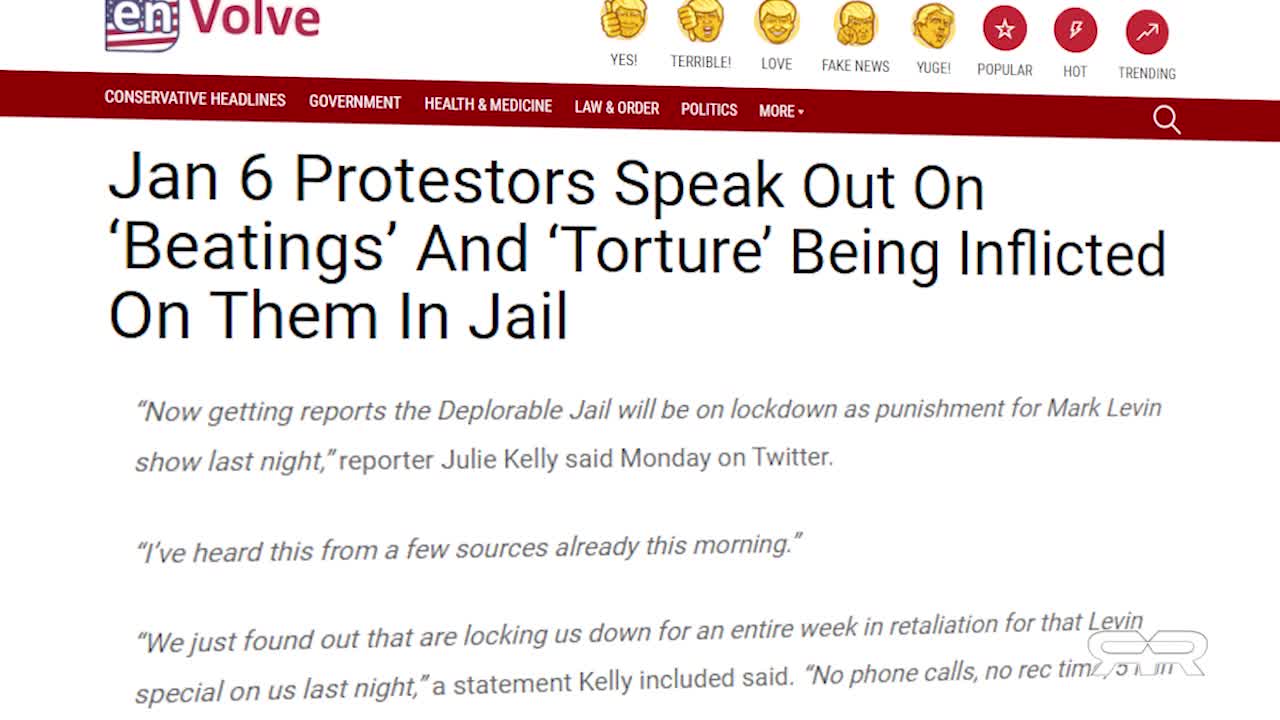 BREAKING : Political Prisoners tortured in enemy occupied DC jail.