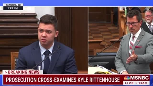 Kyle Rittenhouse owns prosecutor when asked why he tried to put out a fire started by rioters