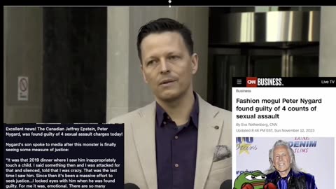 ⚖️Pedophile Nygard's Son Speaks Out ⛓️