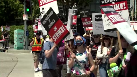 Hollywood writers look for love on the picket line