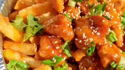 Orange chicken fries from
