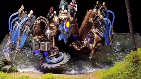 Mechanical punk style hermit crab