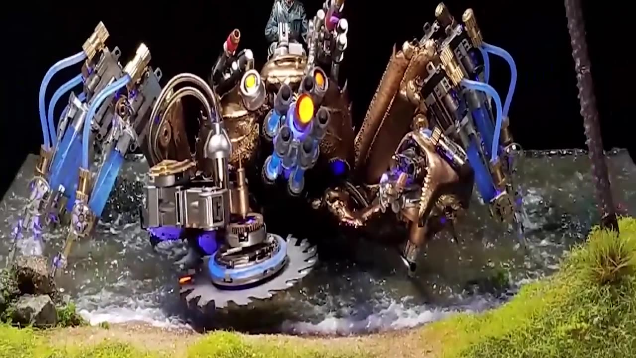 Mechanical punk style hermit crab