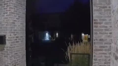 Doorbell cameras capture meteor shooting across sky #Shorts