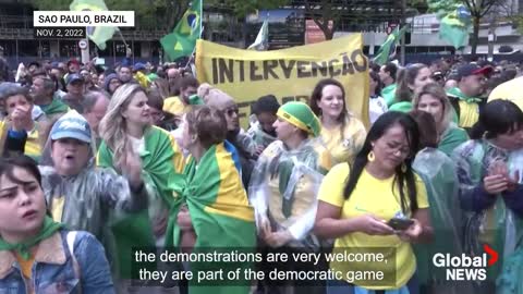 Brazil election: Bolsonaro calls on protesters to end blockades on nation's roads