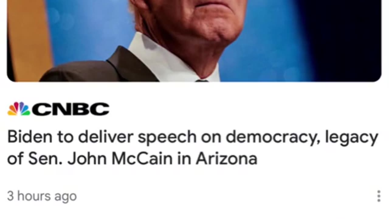 Biden to deliver speech in AZ...