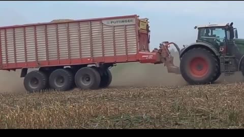 agricultural machines working