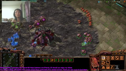 starcraft2 zvz on ancient cistern got mauled by early drones rush..