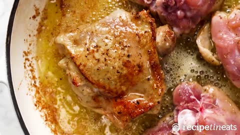 Chicken Fricassee - quick French Chicken Stew
