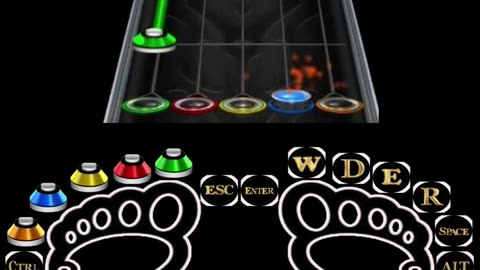 Guitar Hero II 👣 Clone Hero 👣Foot Exercise 👣 足部运动 👣 발 운동 👣 упражнение на ногу 👣 (15)